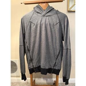 Lululemon Pullover Hoodie Womens Size 4 Om & Roam Gray Soft Touch French Terry
